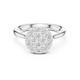 Gold Ring DDLR-780, White Gold, view 4