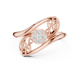 Gold Ring 1 (253), Rose Gold, view 4