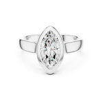 Gold Jewelry L36-3, Marquise center stone, White Gold, view 4