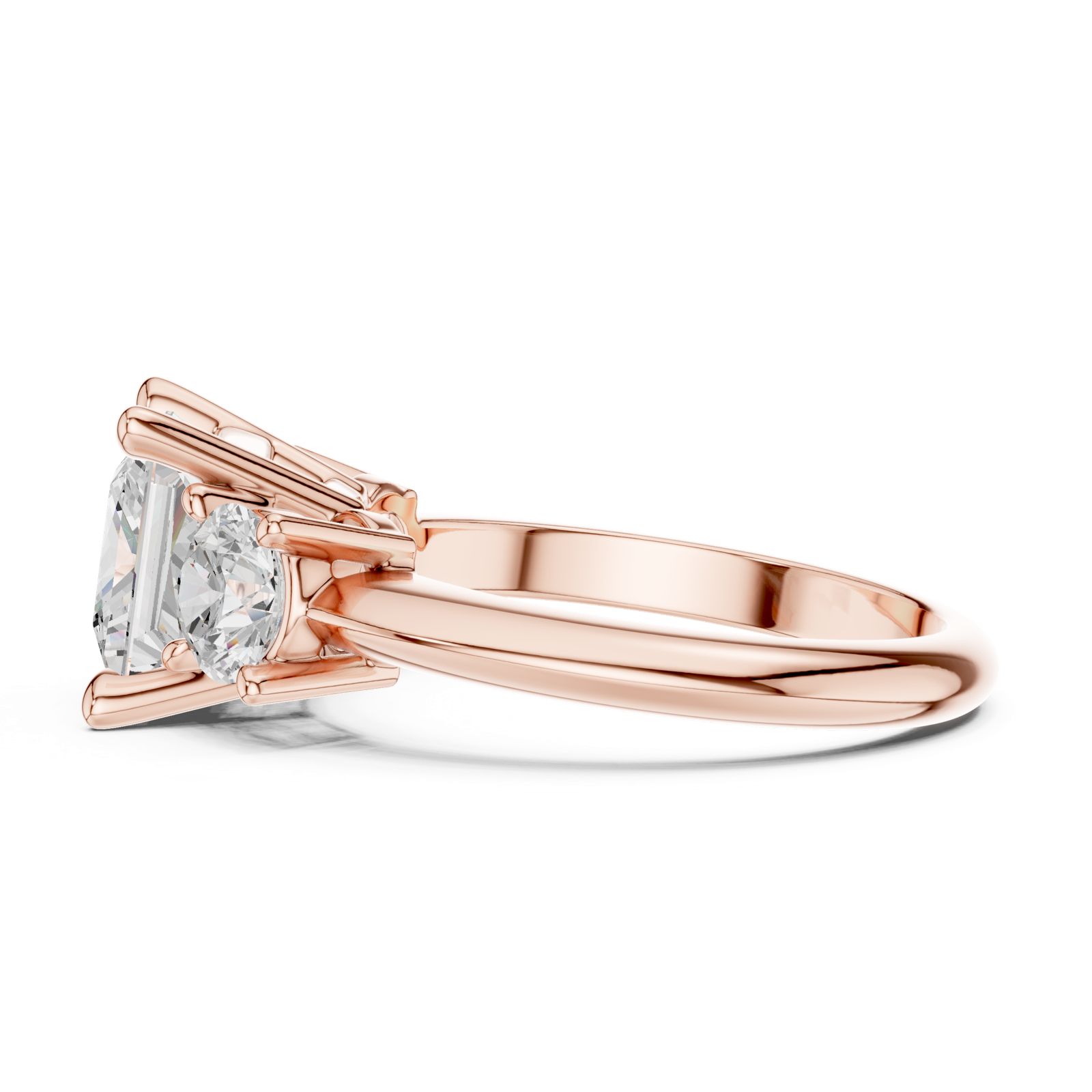 Gold Ring DDLR-904, Rose Gold, view 3