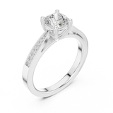 Gold Ring DDLR-524, White Gold, view 2