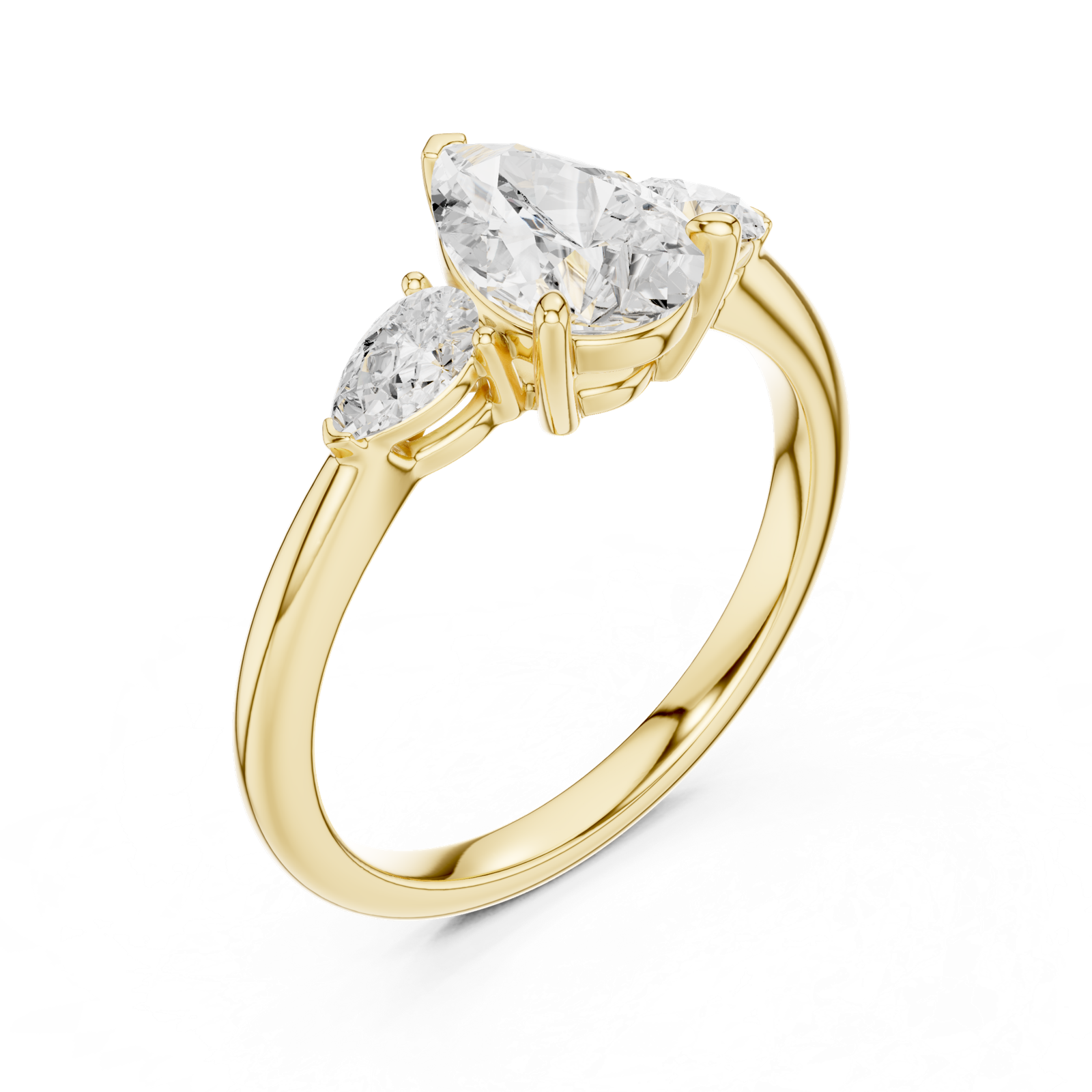 Gold Ring DDLR-864, Yellow Gold, view 2