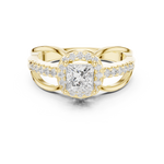Gold Ring DDLR-486, Yellow Gold, view 4