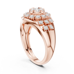 Gold Ring DDLR-768, Rose Gold, view 1