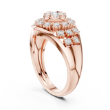 Gold Ring DDLR-768, Rose Gold, view 1