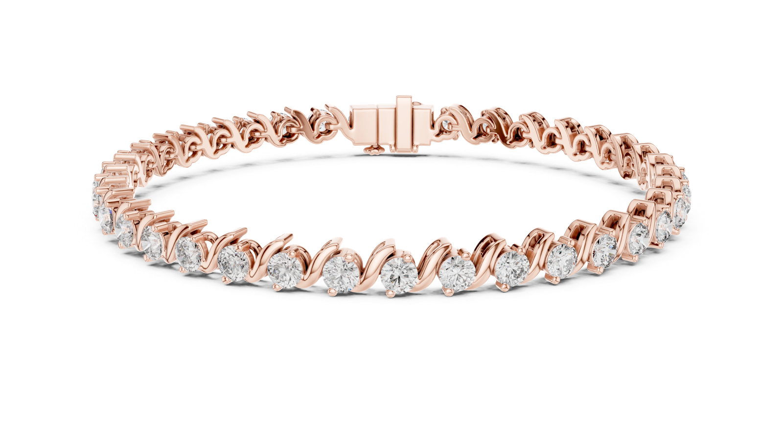 Gold Bracelet GLBR-0003, Rose Gold, view 4