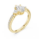 Gold Ring DDLR-860, Yellow Gold, view 2