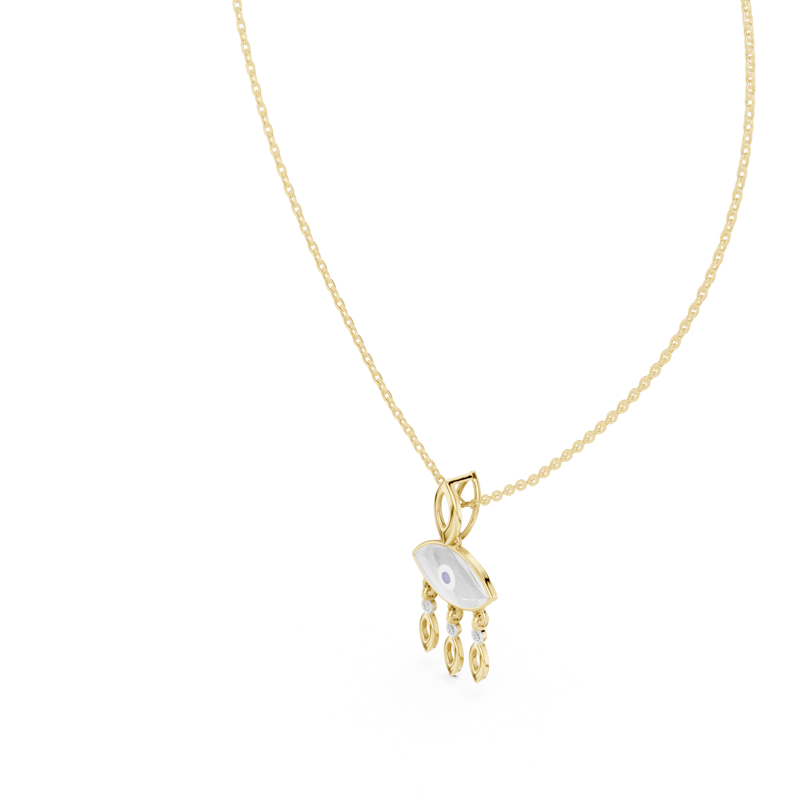 Gold Pendant 12-10012P, Yellow Gold, view 2