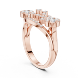 Gold Ring DDLR-753, Rose Gold, view 1