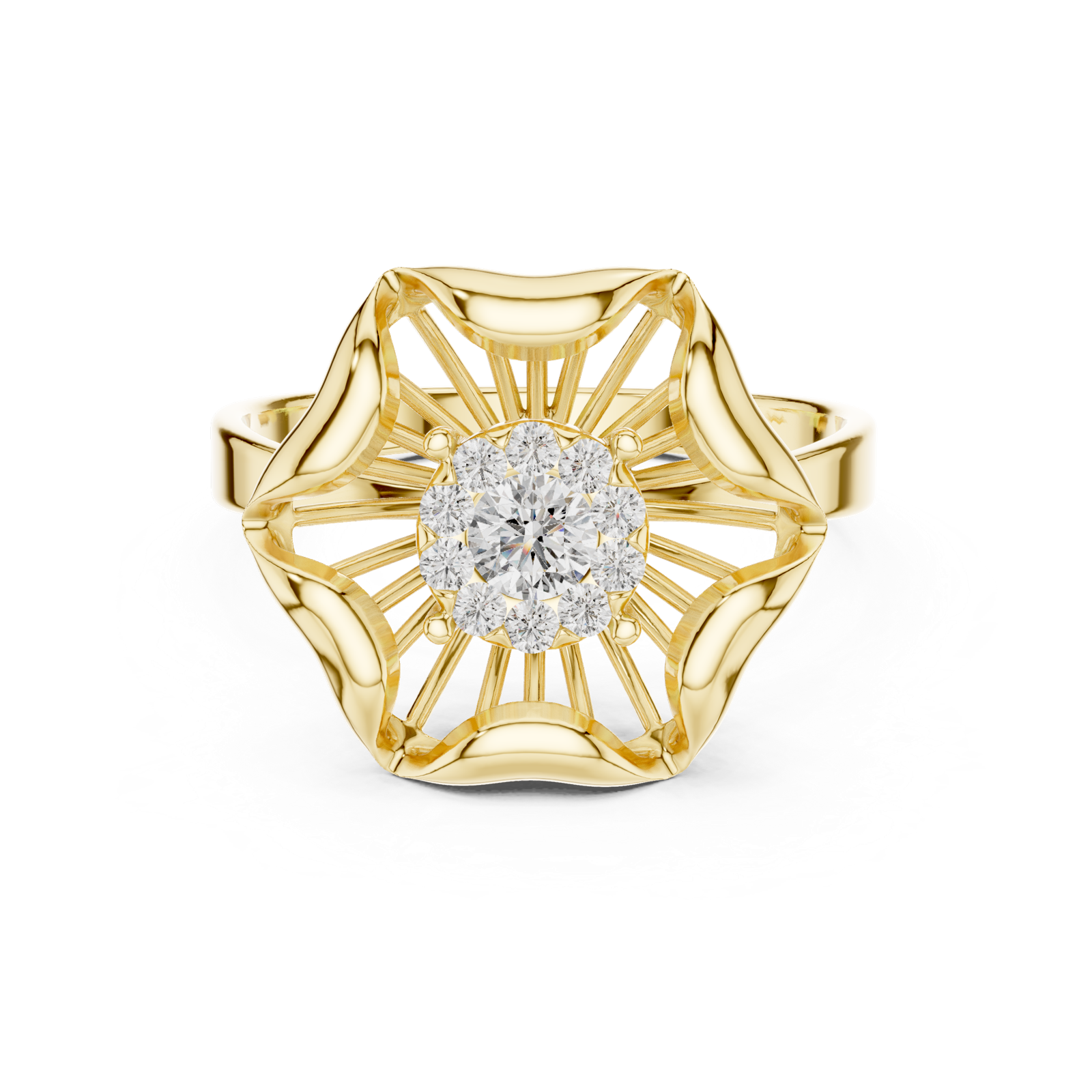 Gold Ring 1 (203), Yellow Gold, view 4