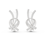 Gold Earrings L03-26, White Gold