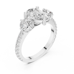 Gold Ring DDLR-1096, White Gold, view 2