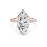 Gold Ring DDLR-1026, Rose Gold, view 4