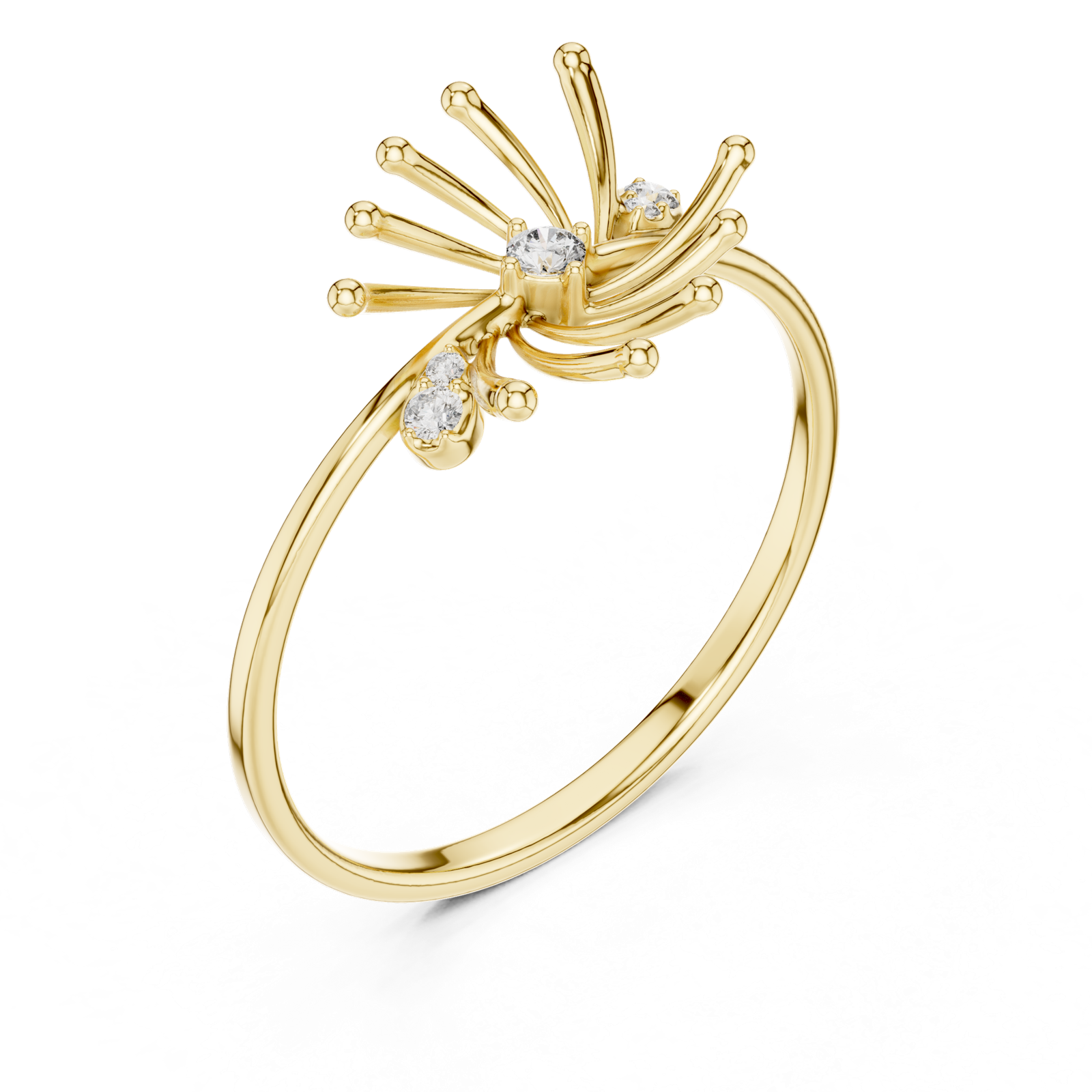 Gold Ring 1 (145), Yellow Gold, view 2