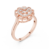 Gold Ring DDLR-786, Rose Gold, view 2