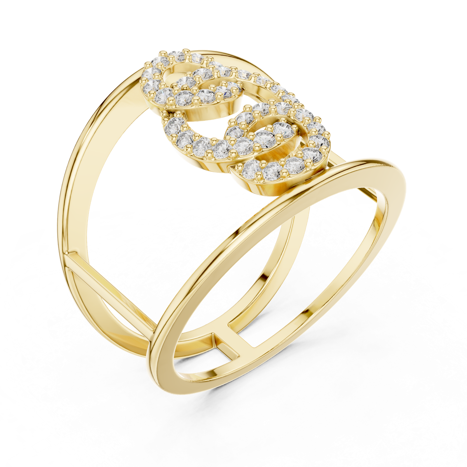 Gold Ring LR-01 (85), Yellow Gold, view 2