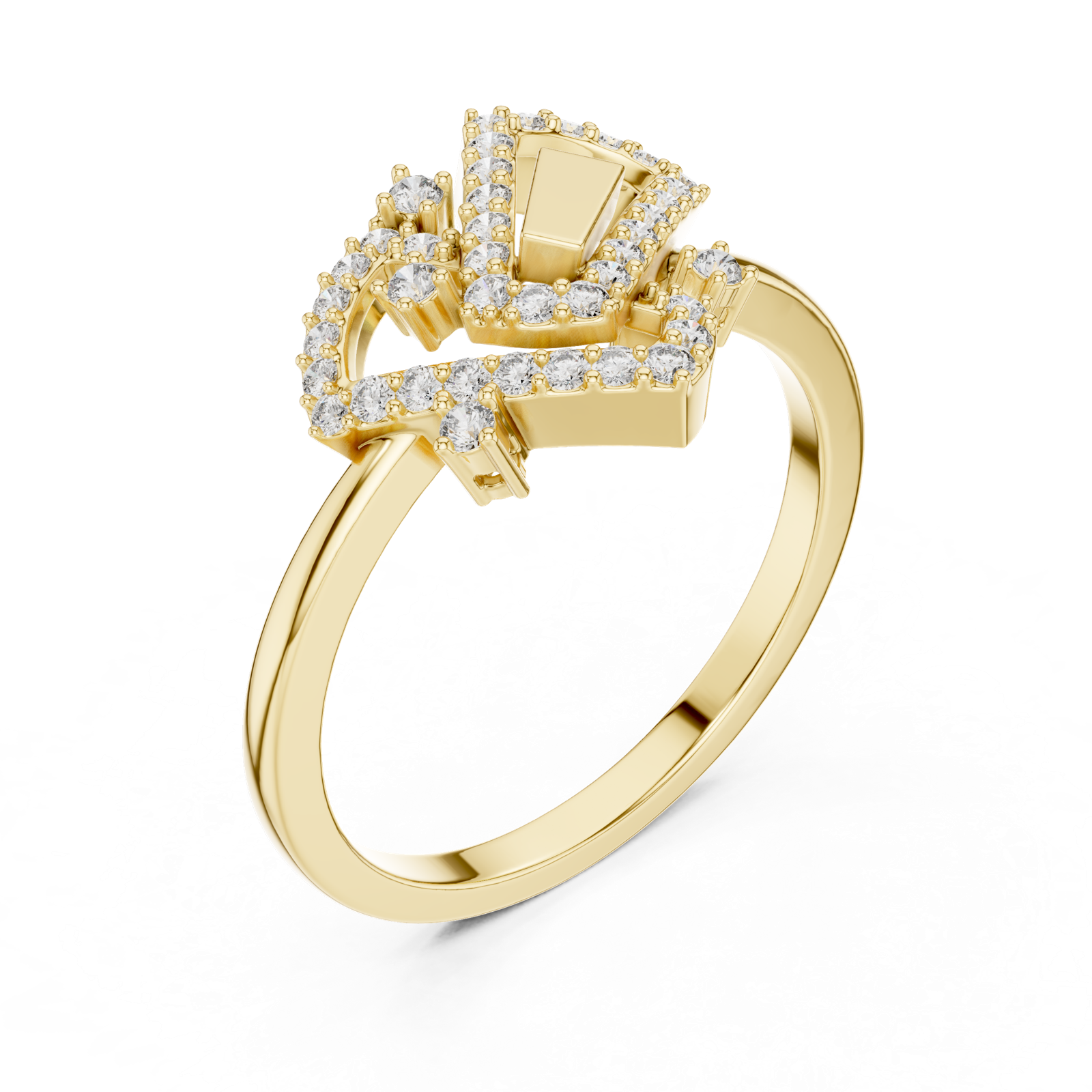 Gold Ring LR-01 (63), Yellow Gold, view 2