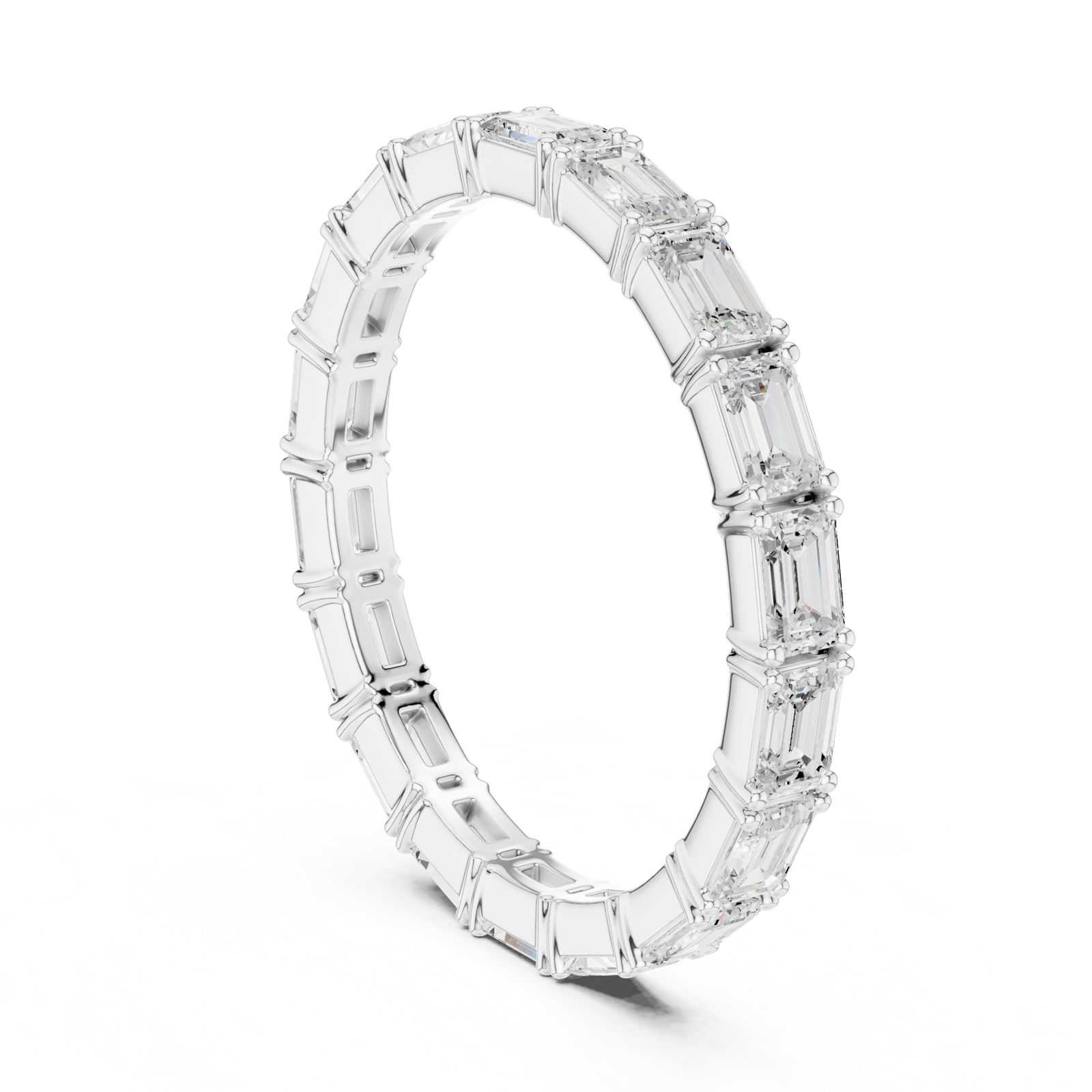 Gold Ring DDLR-622, White Gold, view 1
