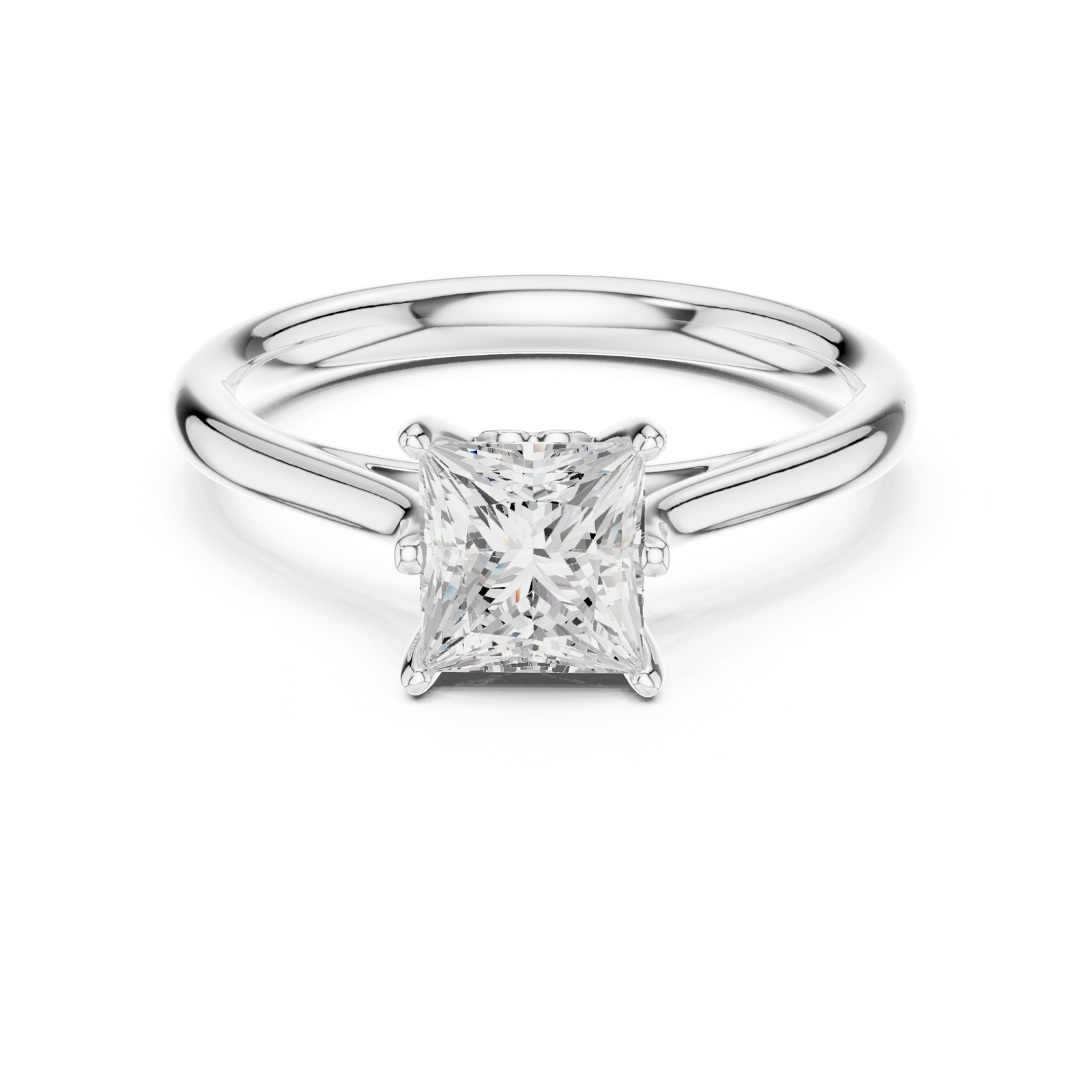 Gold Ring DDLR-798, White Gold, view 4