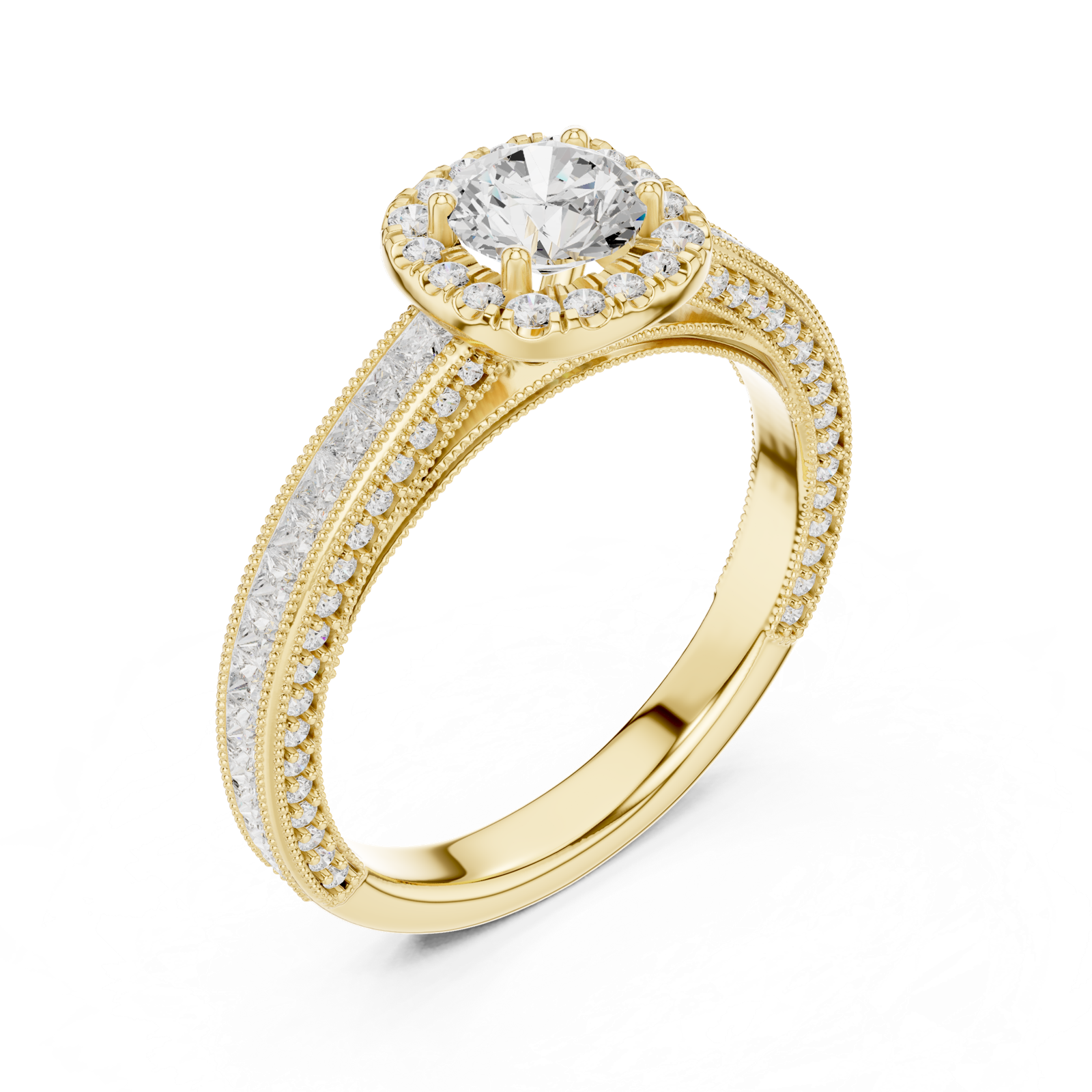 Gold Ring LR-0231, Yellow Gold, view 2