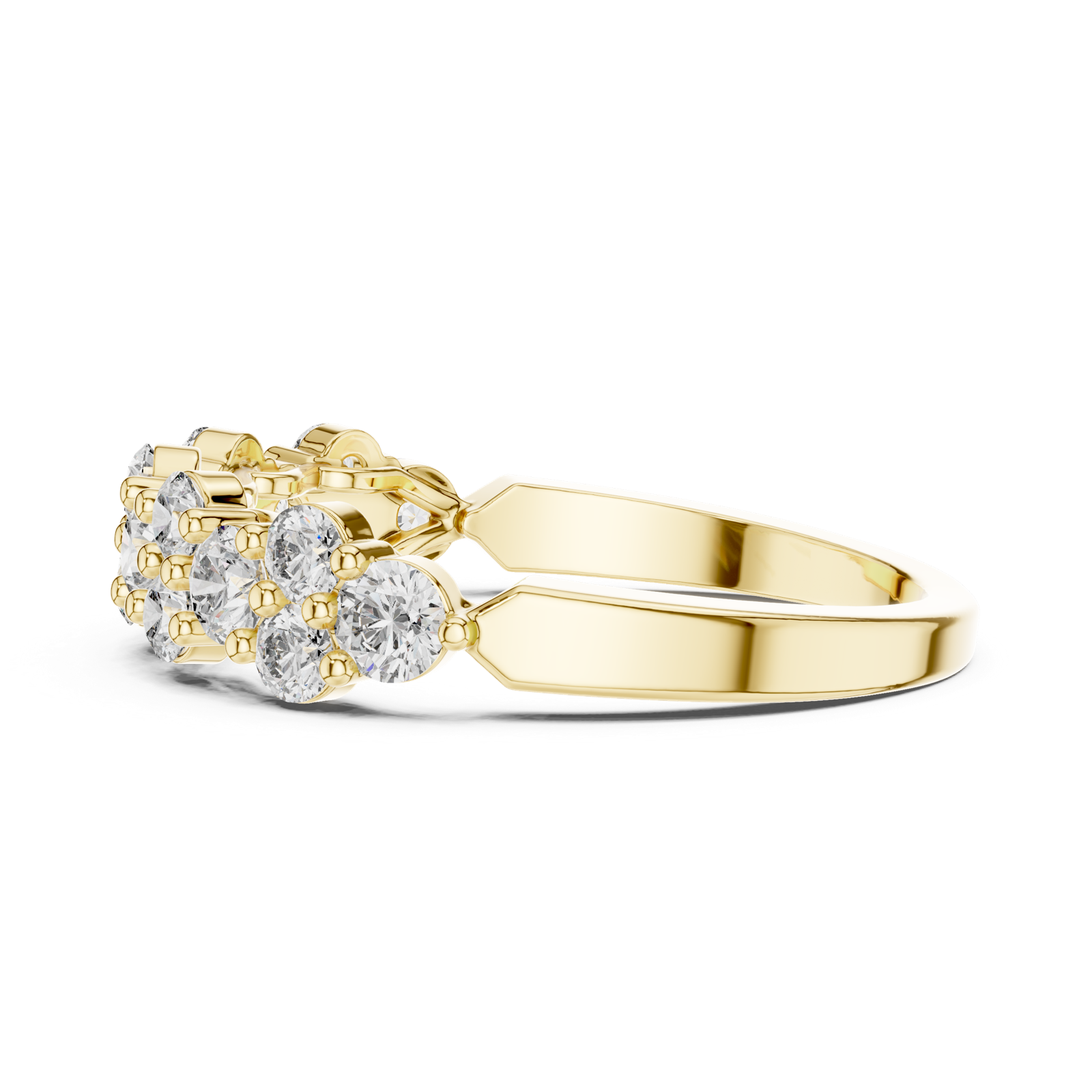 Gold Ring L03-1200, Yellow Gold, view 3
