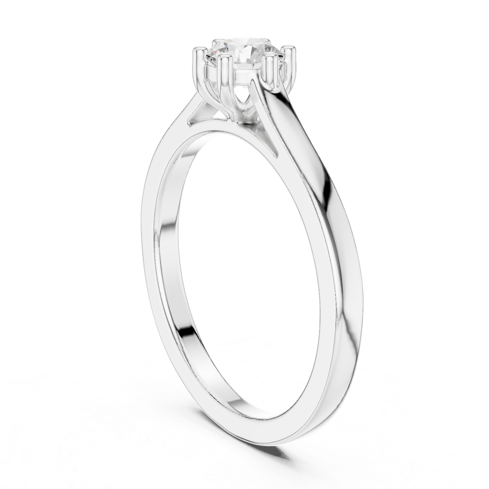Gold Ring JLR-60, White Gold