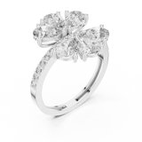 Gold Ring ALR-71, White Gold, view 2