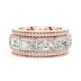 Gold Ring DDLR-308, Rose Gold, view 3