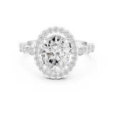 Gold Ring DDLR-340, White Gold, view 4
