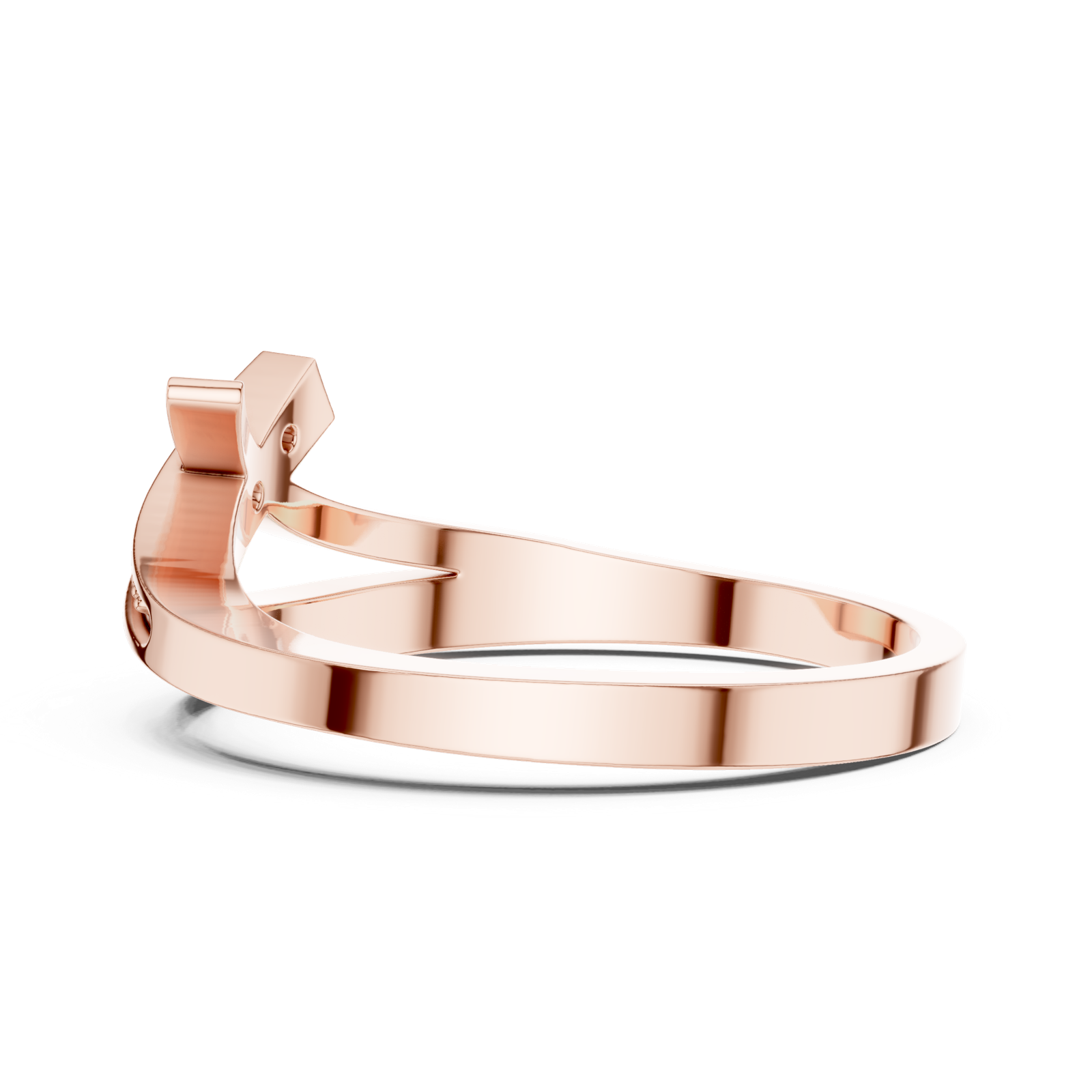 Gold Ring DDLR-737, Rose Gold, view 3