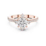 Gold Ring DDLR-325, Rose Gold, view 4