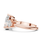 Gold Ring DDLR-903, Rose Gold, view 3