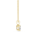 Gold Jewelry DDPO-009, Heart center stone, Yellow Gold, view 3