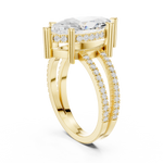 Gold Jewelry L36-13, Marquise center stone, Yellow Gold, view 1