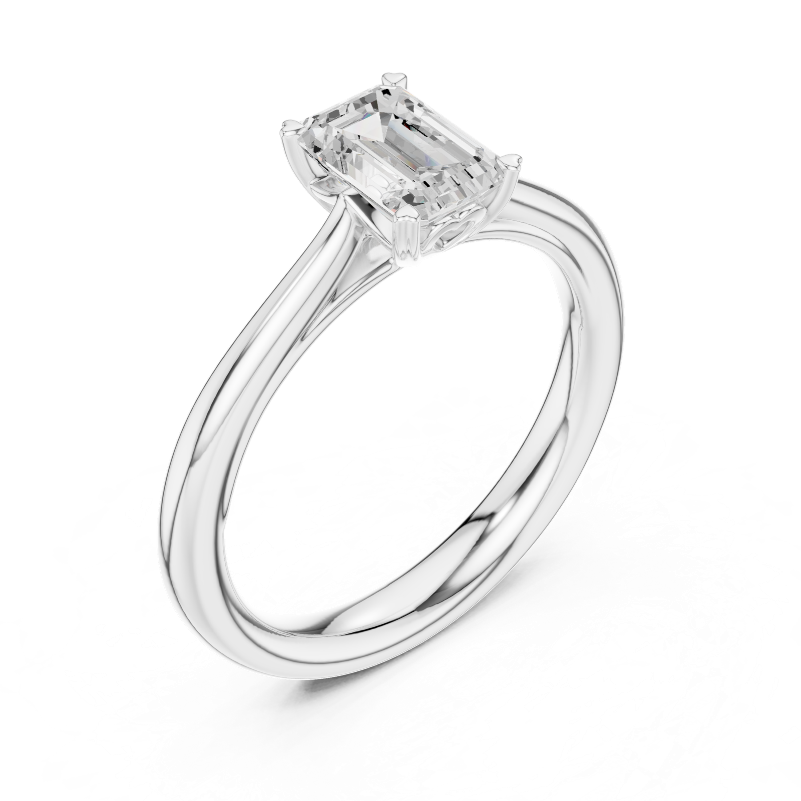 Gold Ring DDLR-539, White Gold, view 2
