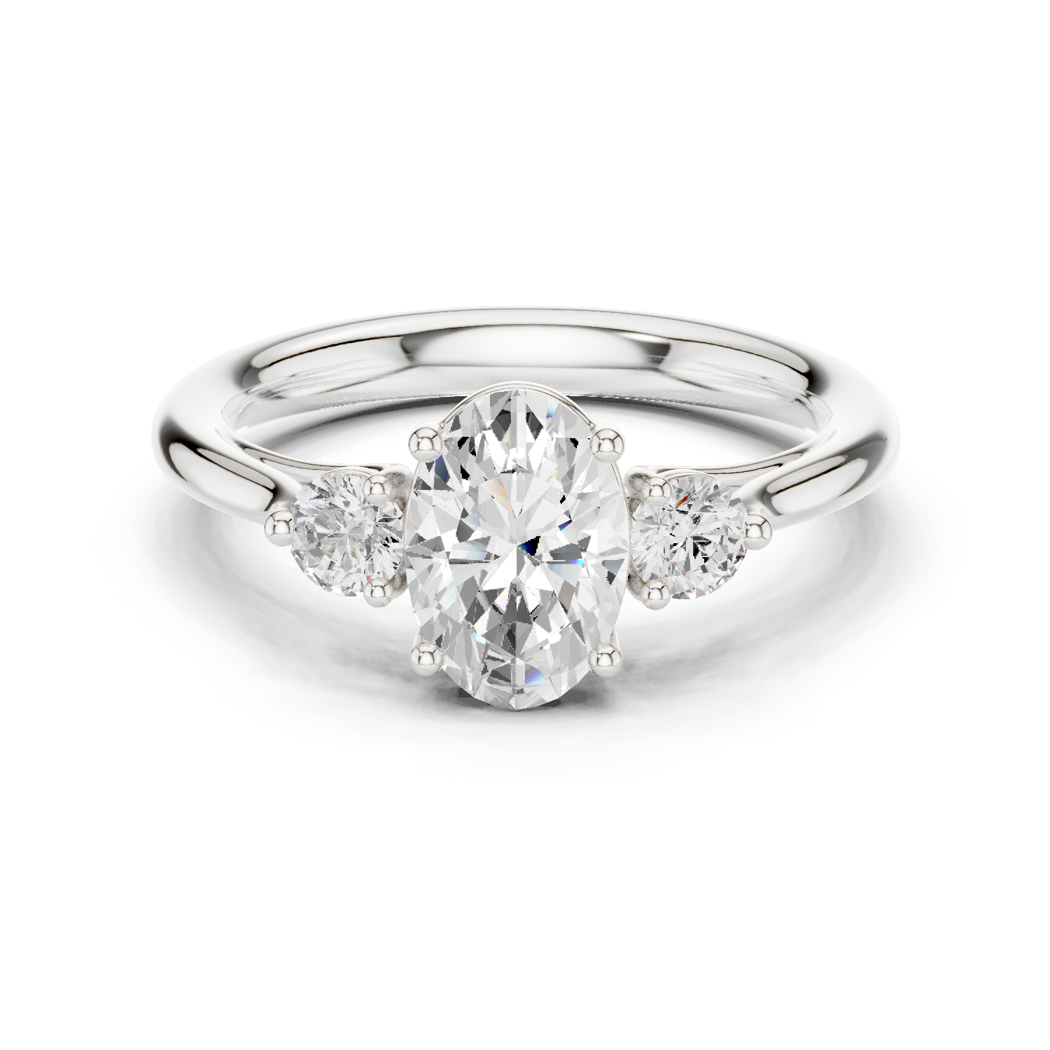 Gold Ring DDLR-727, White Gold