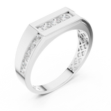 Gold Ring DDLR-389, White Gold, view 2