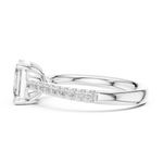 Gold Ring DDLR-730, White Gold, view 3