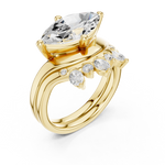 Gold Ring DDLR-444, Yellow Gold, view 2