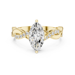 Gold Ring DDLR-1104, Yellow Gold, view 4