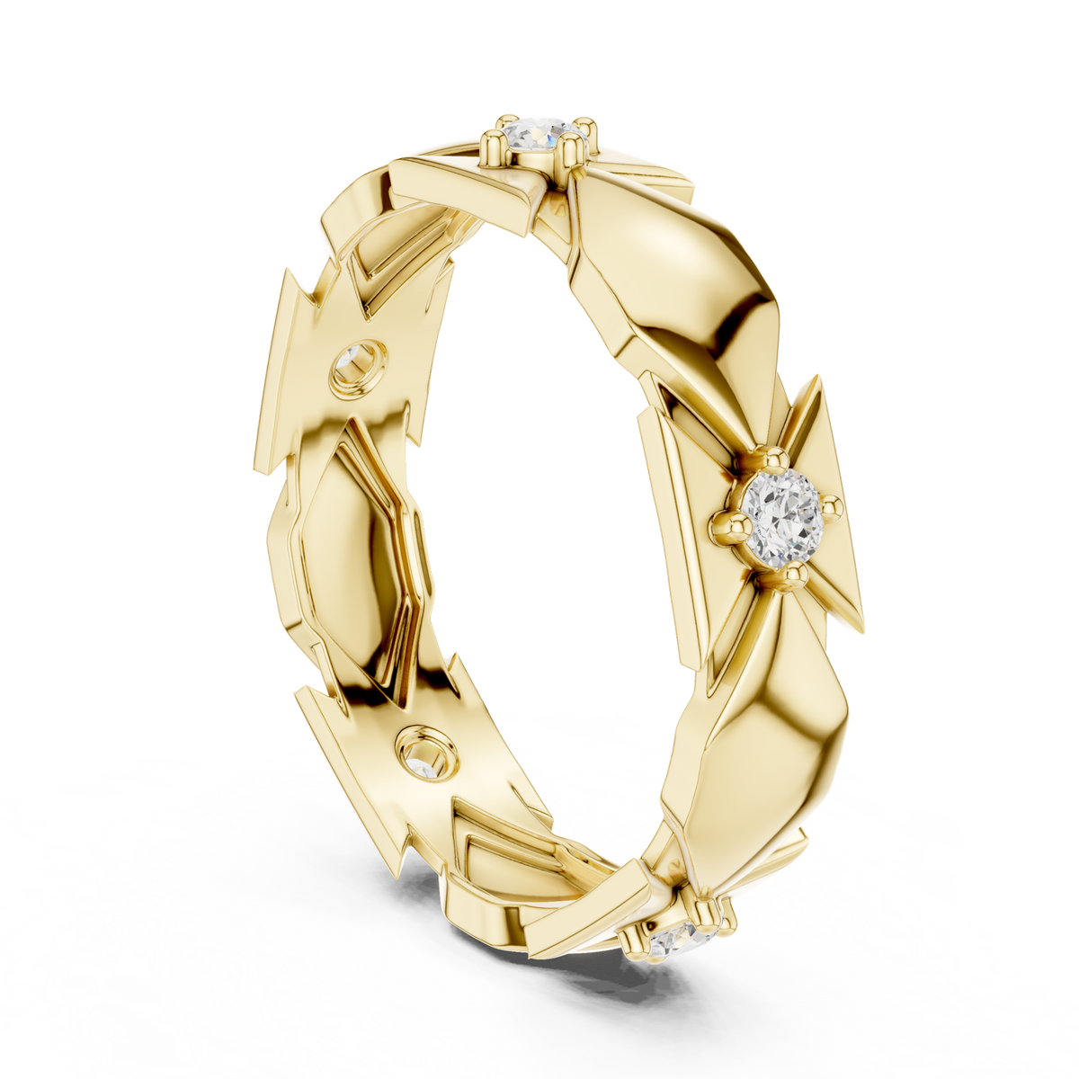 Gold Ring L22-R4, Yellow Gold, view 1
