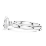 Gold Jewelry L36-10, Princess center stone, White Gold, view 3