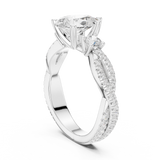 Gold Ring DDLR-1037, White Gold, view 1