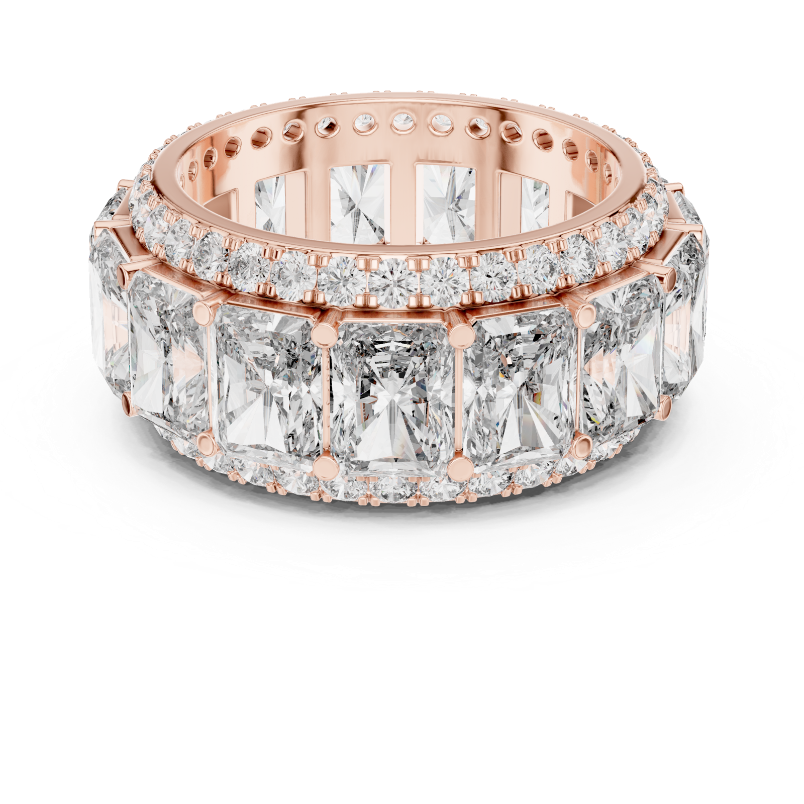 Gold Ring DDLR-243, Rose Gold, view 4