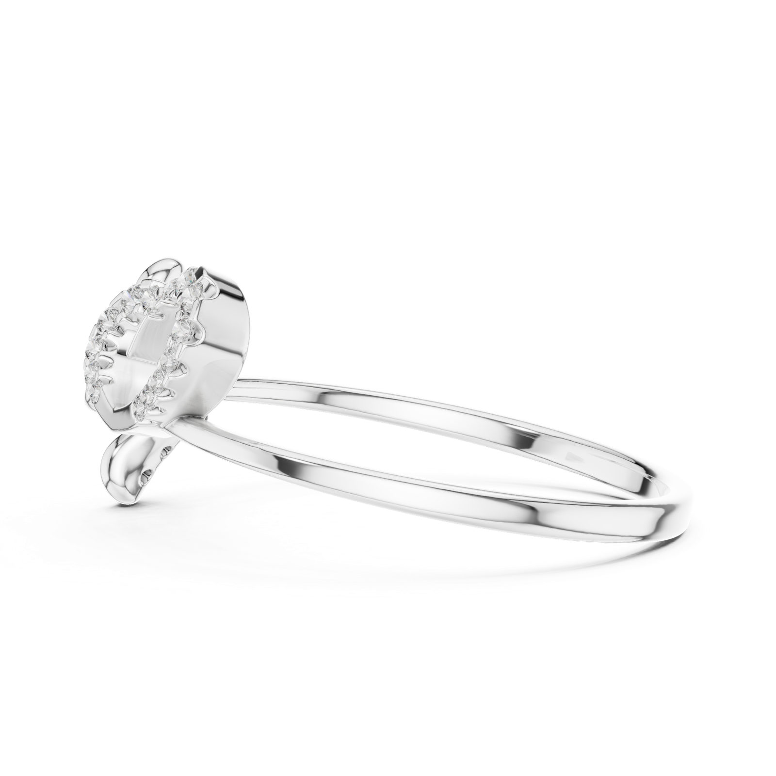 Gold Ring 1 (242), White Gold, view 3