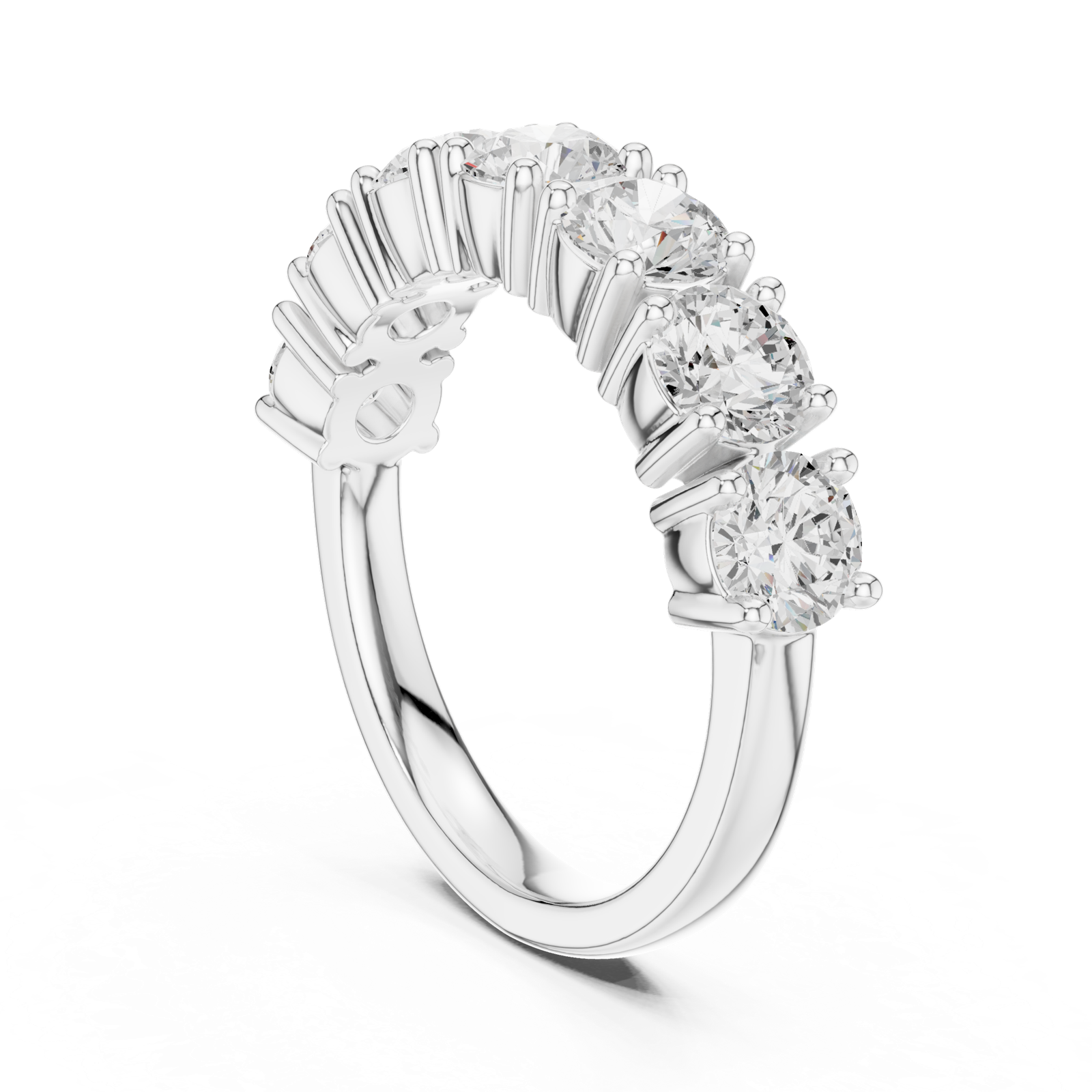 Gold Ring DDLR-619, White Gold, view 1