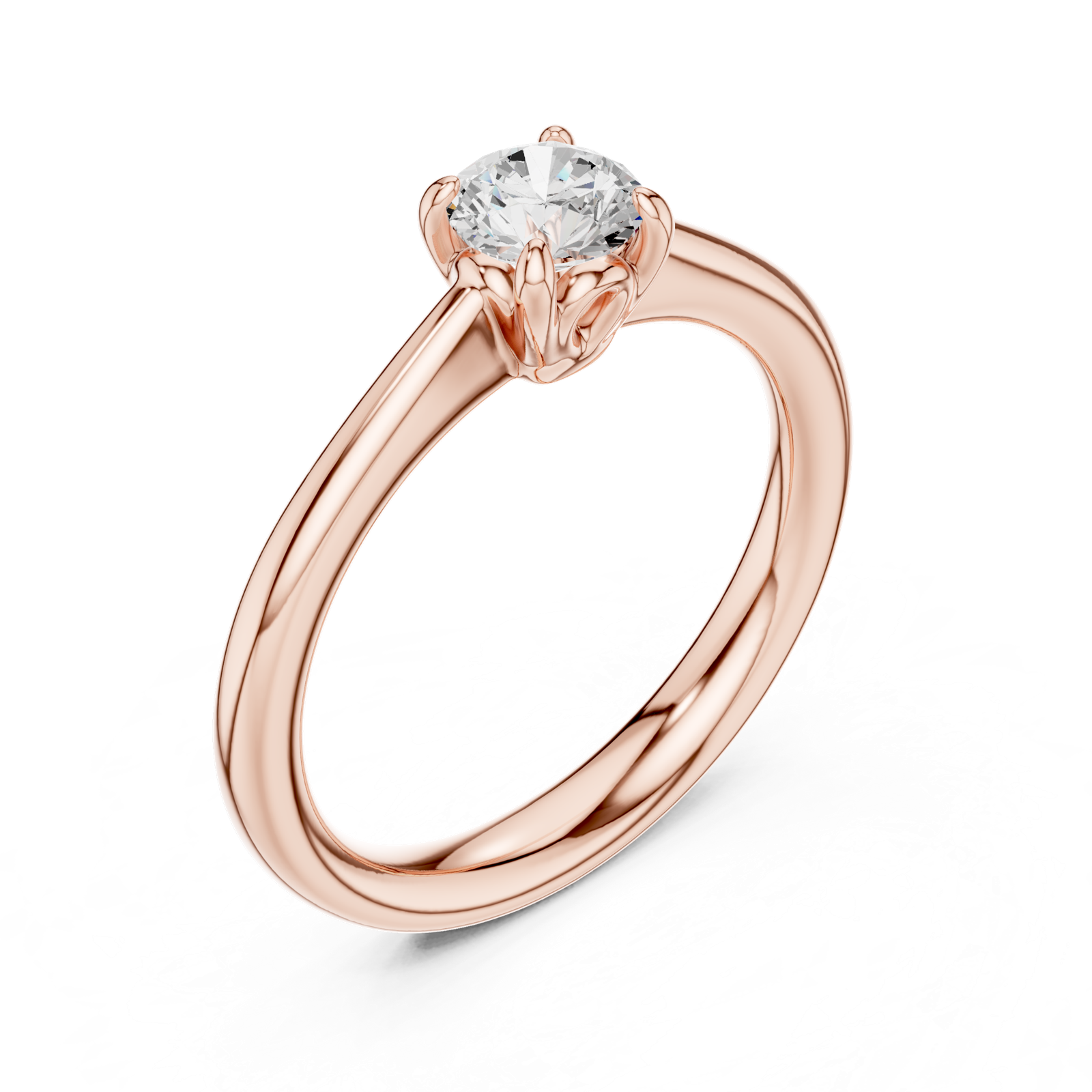 Gold Ring DDLR-568, Rose Gold, view 2