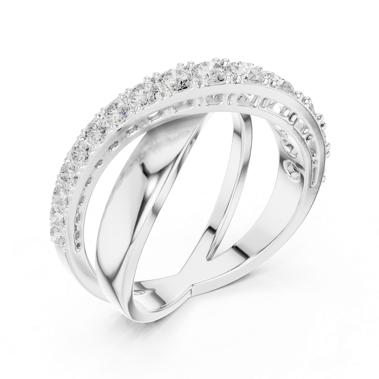 Gold Ring SBWR(53), White Gold, view 2