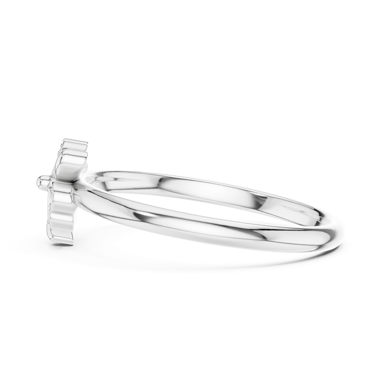 Gold Ring 1 (398), White Gold, view 3