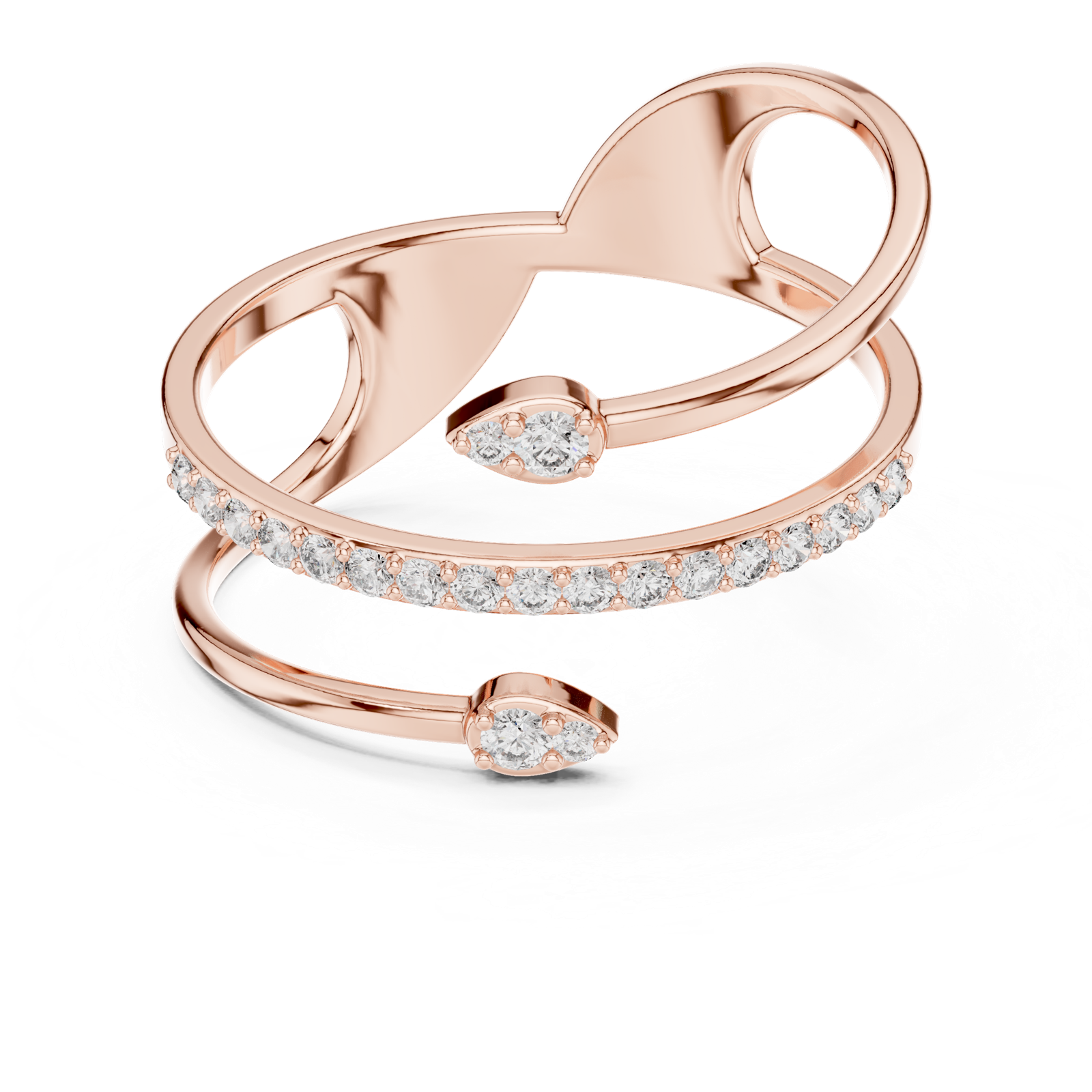 Gold Ring 1 (236), Rose Gold, view 4